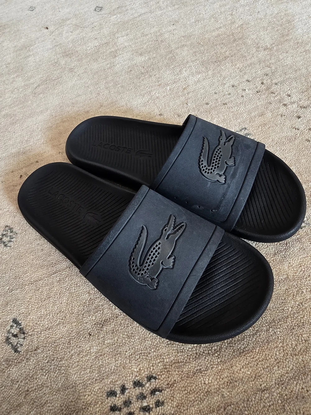 Lacoste Men’s Black Slide Sandals
